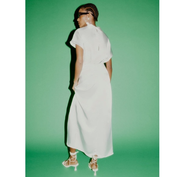 Zara satin effect draped skirt - Picture 11 of 16